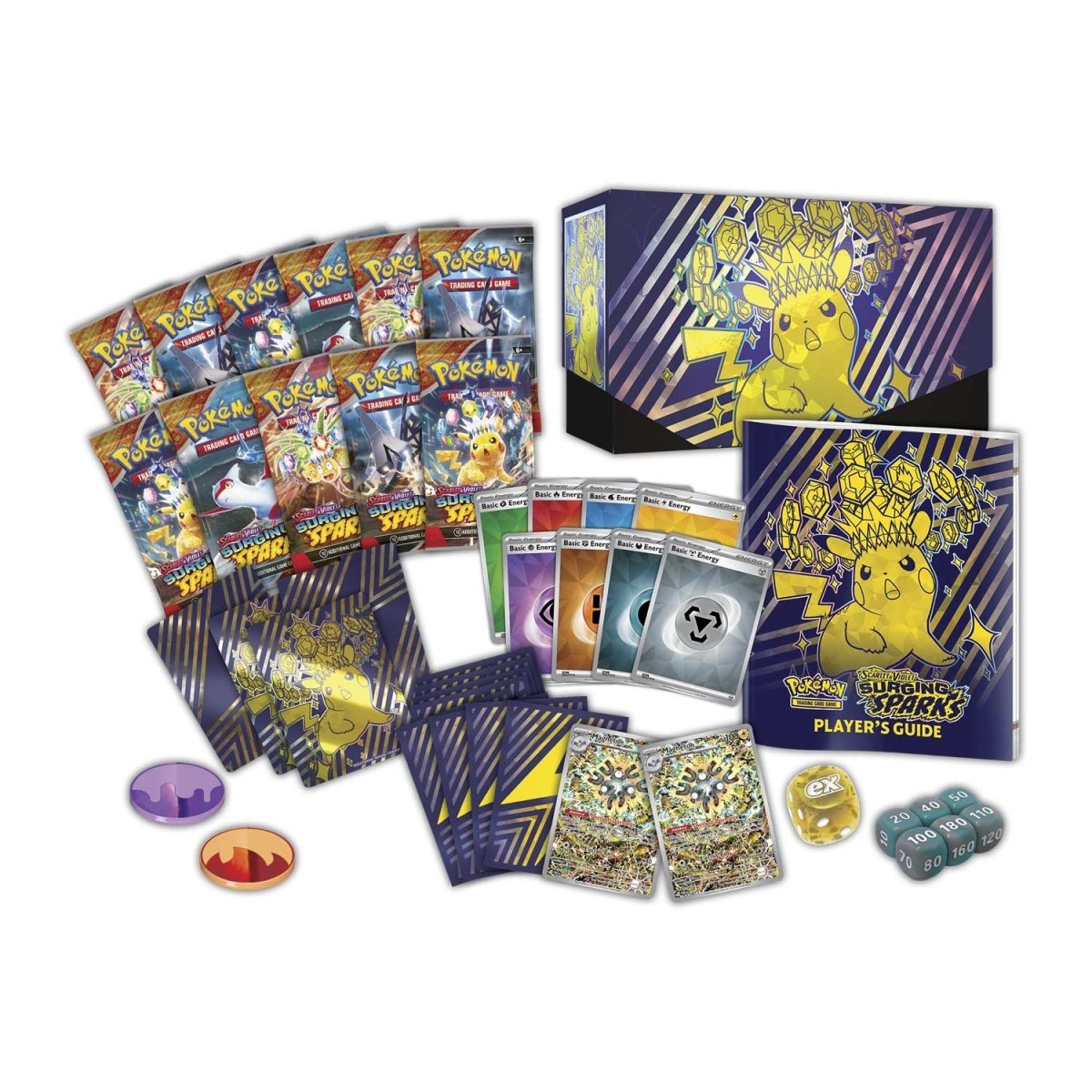 Pokémon Scarlet & Violet-Surging Sparks Pokémon Center Elite Trainer Box (Öppnas live)
