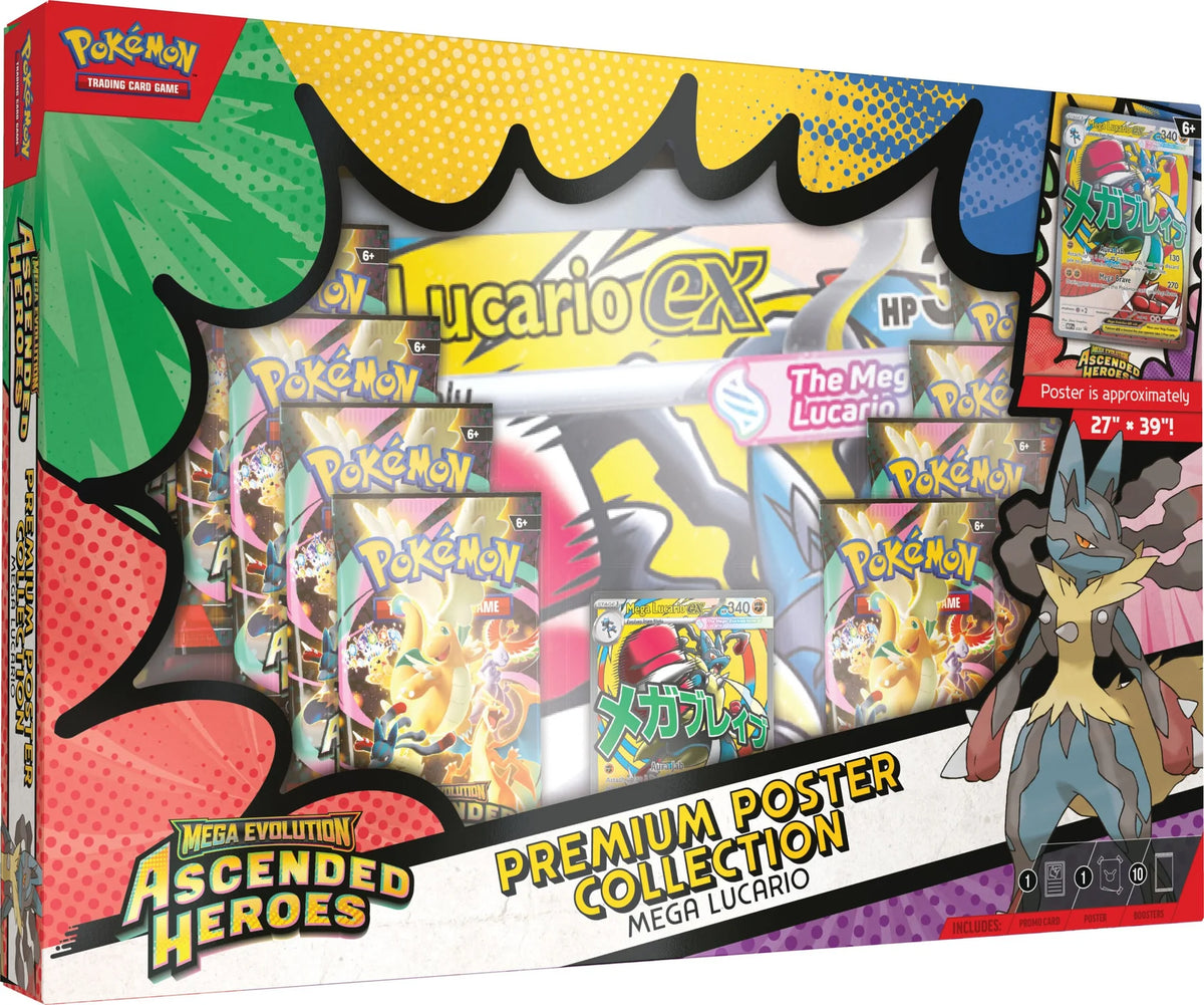 Ascended Heroes Premium Poster Collection – Mega Lucario