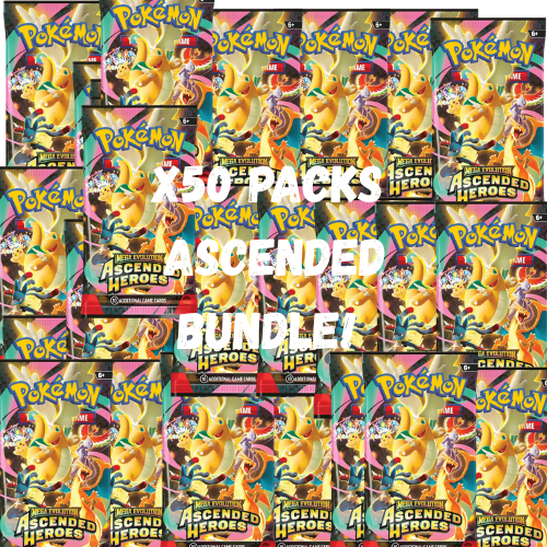 ASCENDED HEROES 50 PACKS (Öppnas live)