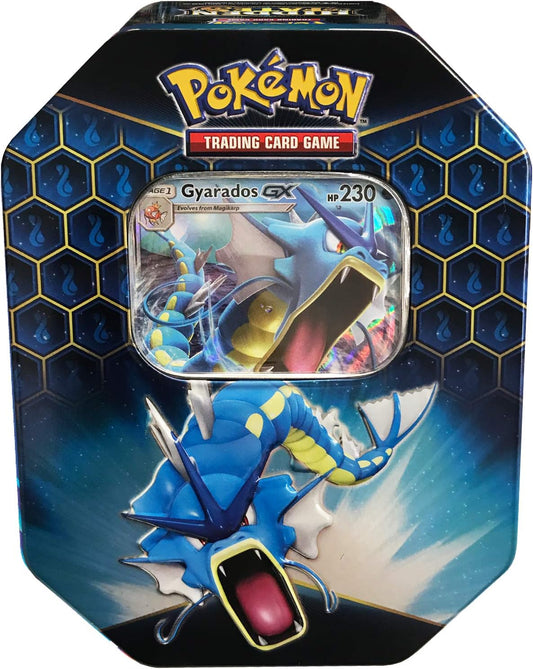 Pokémon Hidden Fates Tin – Gyarados (Åbner live)
