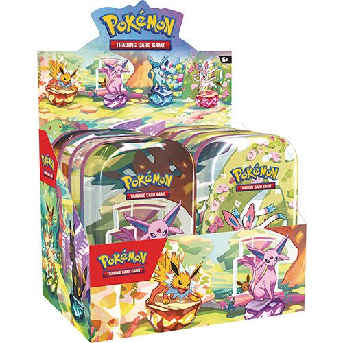 Prismatic Mini Tin Display – 8 Tins / 16 Booster Packs