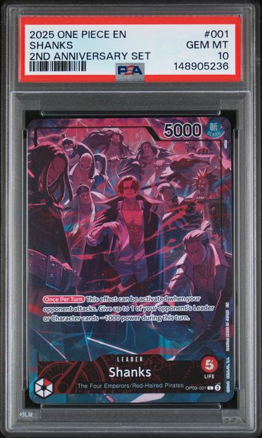 2025 ONE PIECE ENGLISH VERSION 2ND ANNIVERSARY SET #001 SHANKS