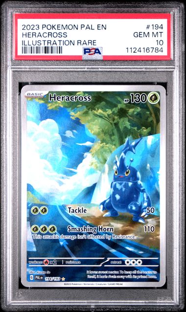 2023 POKEMON PAL EN-PALDEA EVOLVED #194 HERACROSS ILLUSTRATION RARE