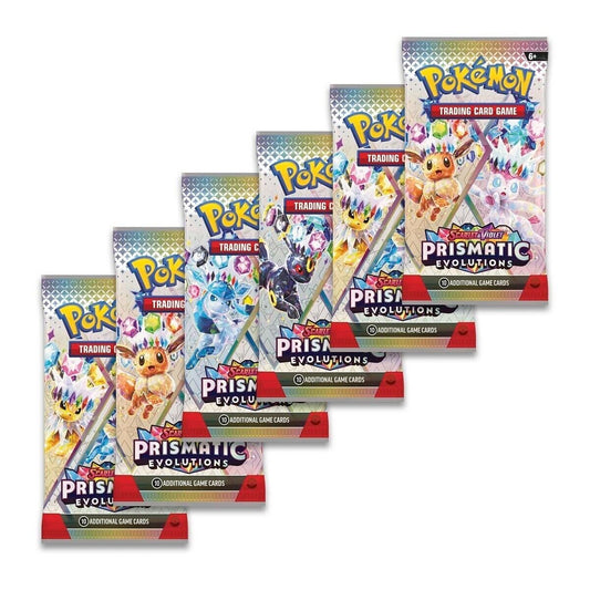 Pokemon Prismatic Evolutions 10 Booster Packs (Öppnas Live)
