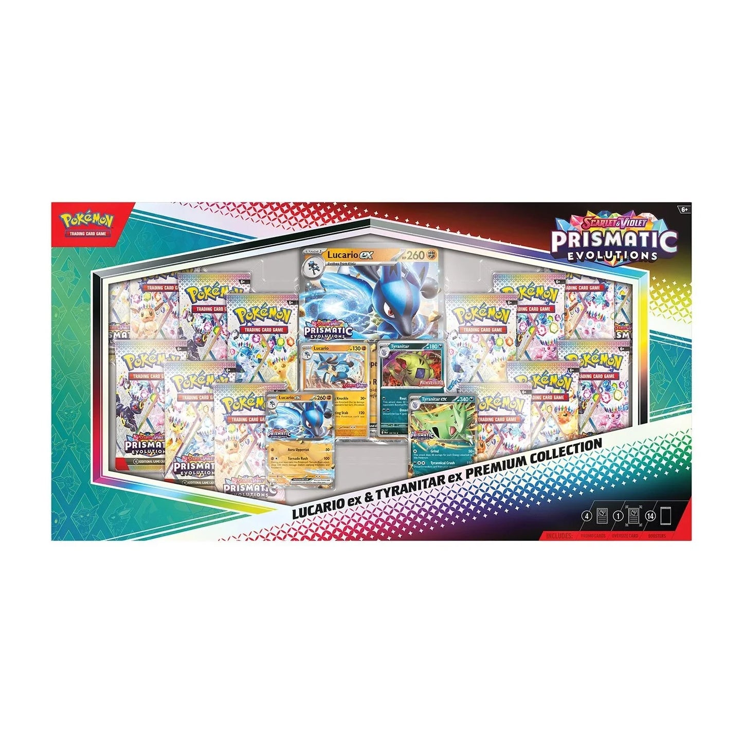 Prismatic Evolutions – Lucario ex & Tyranitar ex Premium Collection